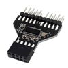 USB2.0 9Pin Header Splitter Mainboard 1 To 2 Extension Adapter USB HUB Connector