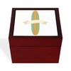 CafePress Surf Board Memory Keepsake Jewelry Box, 5"x5"x3.75"