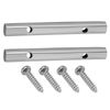 Seimneire Guitar String Retainer Bar, 45MM Metal String Tension Bars - 2 PCS chrome