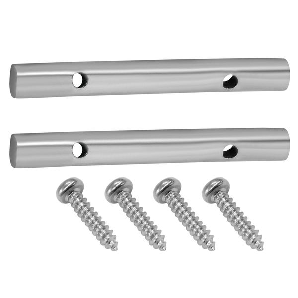 Seimneire Guitar String Retainer Bar, 45MM Metal String Tension Bars - 2 PCS chrome