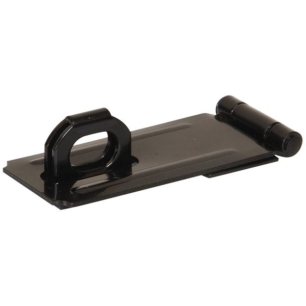 Hillman Hardware Essentials 851425 Fixed Staple Safety Hasp Black 3-1/2"