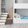 Superio Fabric Organizing Bins, 11" Grey Fabric Cube 6-Pack Cloths Baskets