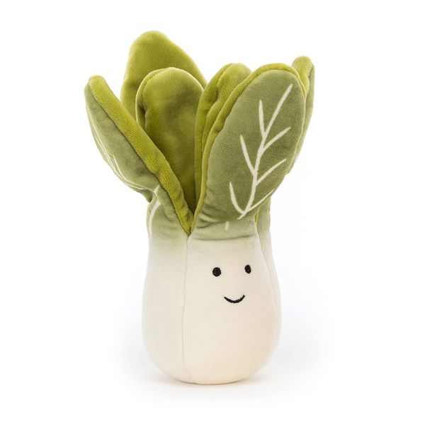 Jellycat Vivacious Vegetable Bok Choy Stuffed Toy, 7 inches | Vegetable Plush | Great Gift Idea