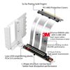 GIGA-MEGA PCIe X16 GEN5 Riser Cable with GPU Vertical Mount Bracket PCIe 5.0 for Future RTX5090 (White Bracket)