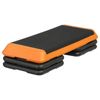 43'' Exercise Aerobic Step Platform Adjustable Fitness Stepper w/4 Risers Orange
