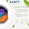 AXATY 3-Layers 20 Reusable Makeup Remover Pads-Organic Bamboo Cotton Rounds Eco-Friendly Reusable Face Pads Makeup Remover for All Skin Types with Cotton Draw String Laundry Bag (8cm)
