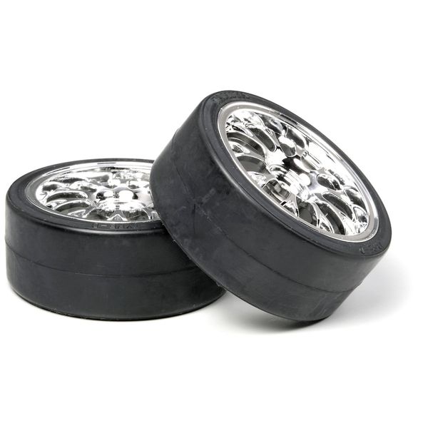 Tamiya Mesh Wheels w/drift tires (2) 26mm