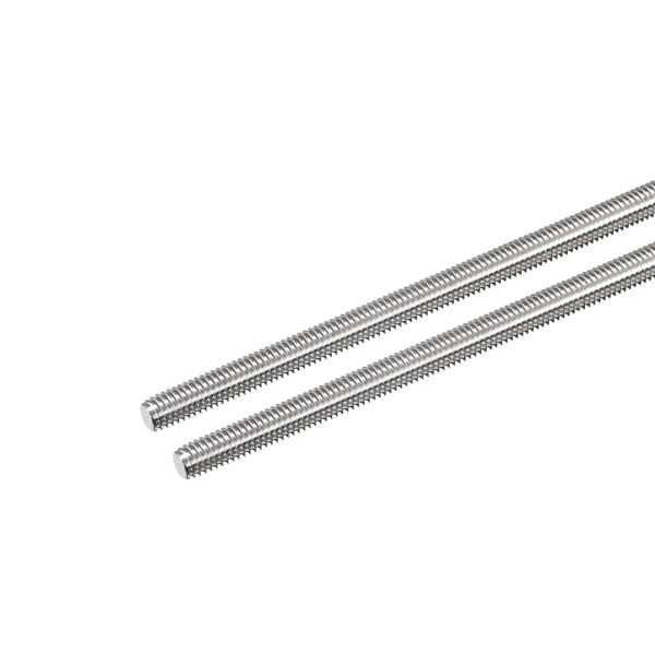 uxcell Full Thread Rod, Right Threaded Rod, Rod Studs, 304 Stainless Steel, M6 x 160 mm, 0.04 inch (1 mm) Thread Pitch, 2 Pieces