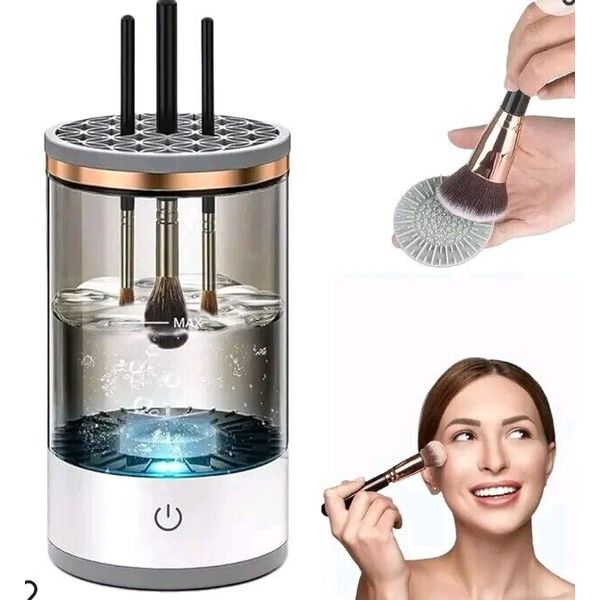 1PC Makeup Brush Cleaner 2024 Upgraded Makeup Brush Cleaner Machine Brush Mix...