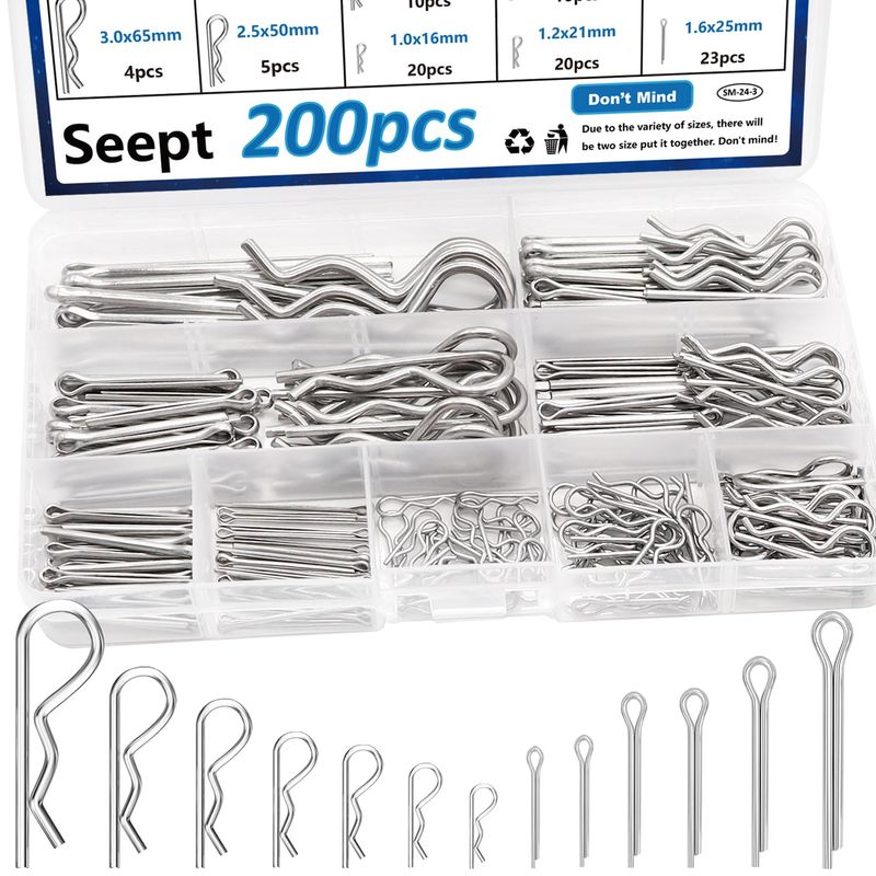 K di assortimento di perni per coppiglia in acciaio inossidabile 304