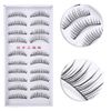 20pcs Natural False Eyelashes, Professional Multi Layer Fluffy Extensions, Thick Slender Eye Lashes for Makeup Cosmetic Tool
