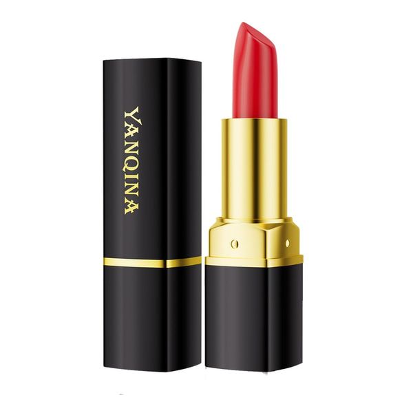 Waterproof Lipstick Makeup Long Lasting Shimmer Lip Stick Shiny Lipstick Makeup Cosmetics Long Lasting Lip Balm Lip Glaze Women Lip (Red Cherry)