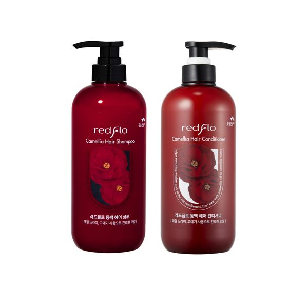 SOMANG REDFLO CAMELLIA HAIR SHAMPOO 750ml + CONDITIONER 750ml SET (US SELLER)