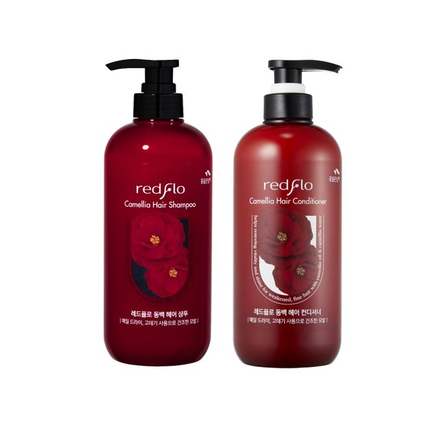 SOMANG REDFLO CAMELLIA HAIR SHAMPOO 750ml + CONDITIONER 750ml SET (US SELLER)