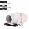 3" In-Line Air Blower Marine Bilge Air Blower Mute Strong Ventilation Fan for Yacht Boat RV 12V/24V(12V)