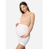 Be Mammy Women's Maternity Fashion High Waist Maternity Shorts Without Side Seams Underwear Pregnancy 06 15, White