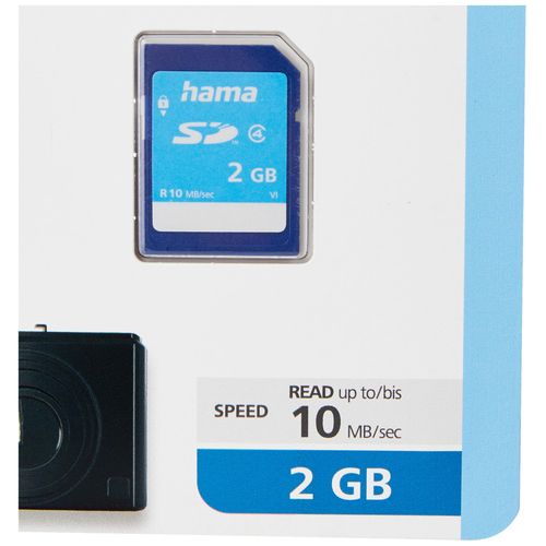 Hama SD Card | 2GB | Class 4 | 10mb/s | With Write Protection