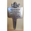 Grey Cherub Memorial stake Husband approx 8.5 inches