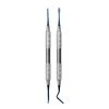 Dental Periotomes for Atraumatic Extraction Luxating Serrated Thin Straight Curved and Angled Double Ended Handle 9, Code PTK01