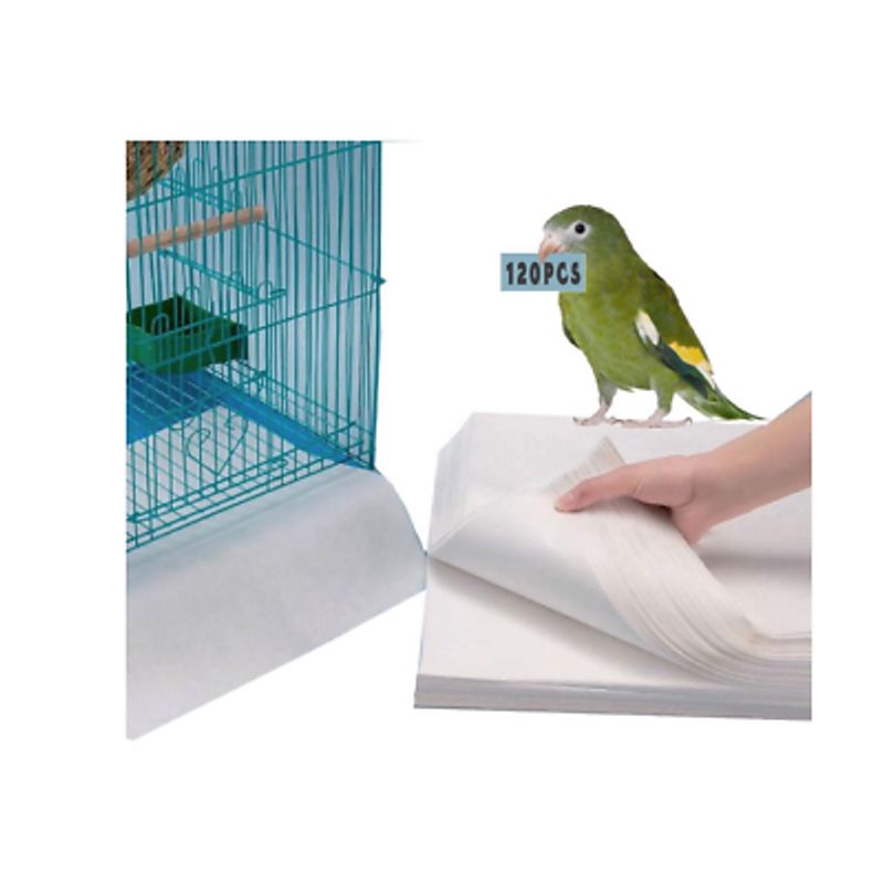 Bird Cage Paper Liners Fecal Absorbent Pan Tray Cages Parrot Pet Pad ...