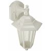 Nuvo 60/988 Arm Down Wall Lantern with Clear Seeded Glass, White