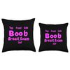 Funny Boob Breast Self-Exam Throw Pillow