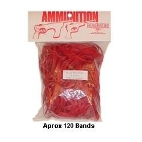 Rubberband Shooter Ammo - Pistol Ammo-Red (size 32, 4-oz. bag)