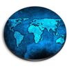 1 x Round MDF Magnet - World Map Earth Travel 3799