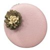 Recca Makeup Mirror, Compact Mirror, Women's, Hand Mirror, Beauty Folding, Double-Sided, Portable, Makeup Round, Flower (Color: Pink)