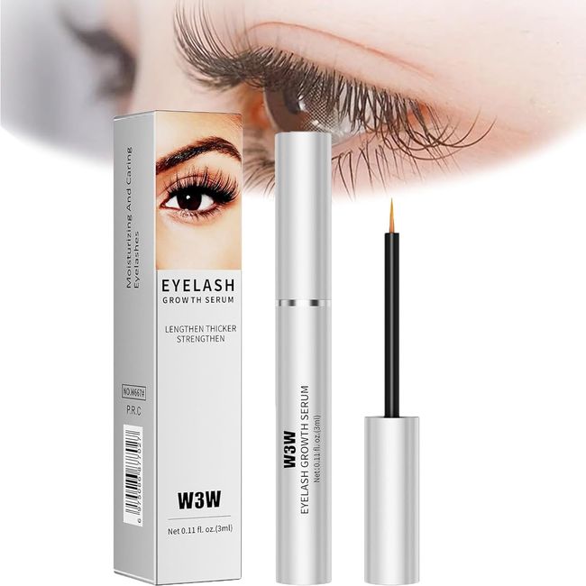 huxihom W3w Lash Serum, W3w Eyelash Serum, W3w Eyelash Growth Serum, W3w Eye Lash Growth Serum, W3w Eye Lash Serum, Boost Lash Serum Growth,Advanced Formula For Longer,Fuller,Thicker (1PC)