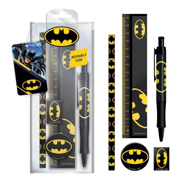 Batman Stationery Set, Black/Yellow