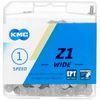 KMC Z1 EPT Wide Single Speed Chain, Dark Silver, 112 Link