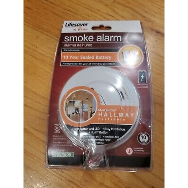 Kidde Worry Free Sealed Lithium Battery Smoke Alarm I9010 PowerIonization Hush