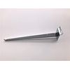 NAHANCO SW10KB Shelf Bracket for Slatwall, Chrome, 10” (1 Ea)