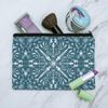 Fish Bones and Plastic Sea Ocean Pattern Makeup Cosmetic Bag Organizer Pouch