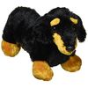 Aurora 8-inch Flopsie Dachshund, Black and Brown