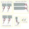 TORIBIO LED Room Lamp Set, Compatible with Interior Lights, Alphard/Vellfire 20 Series