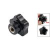 uxcell 10mm Female Thread Diameter Black Grip Star Knob Replacement