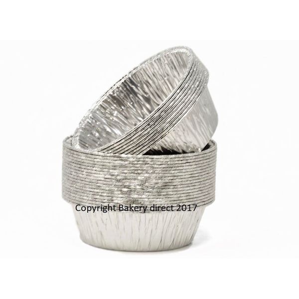 Bakery Direct 100 Round Silver Pukka Pie foils/Dishes