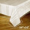 6 pcs Clear Plastic Vinyl 54x54" TABLECLOTHS Protector Table Cover Wedding Party