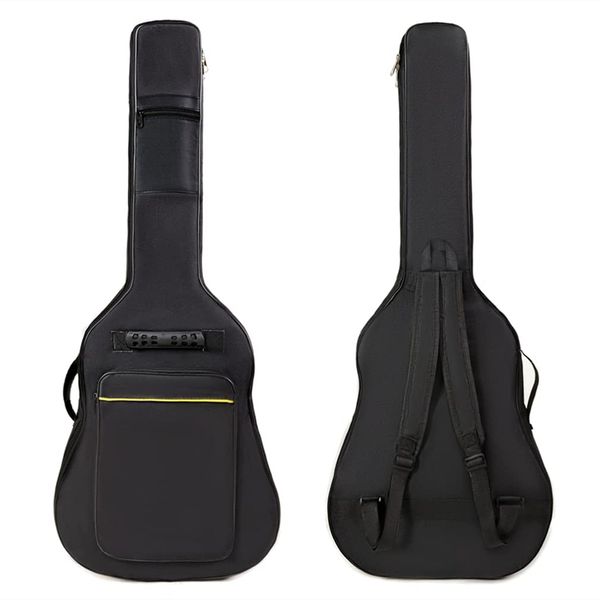 41 Inch Padded Acoustic Guitar Backpack Water-Resistant Thick Gig Bag Soft Cover Black Electric Guitar Gear Bag Kids Guitar Travel Case Dual Adjustable Shoulder Strap Bag with Zipper