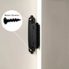 30Pcs Self Closing Cabinet Hinges Overlay for Kitchen Cabinet Door Matte Black