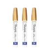 SHARPIE Oil-Based Paint Marker, Medium Point, 3-Count (Metallic Gold)