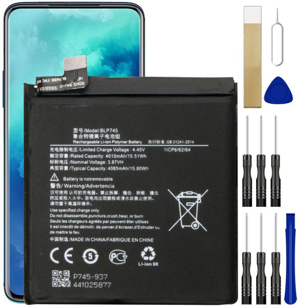 For OnePlus 7T Pro McLaren Edition Battery BLP745 Replacement Tool Kit