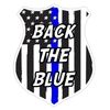 BACK THE BLUE DECAL BLUE LINE STICKER SUPPORT YOUR SHEILD
