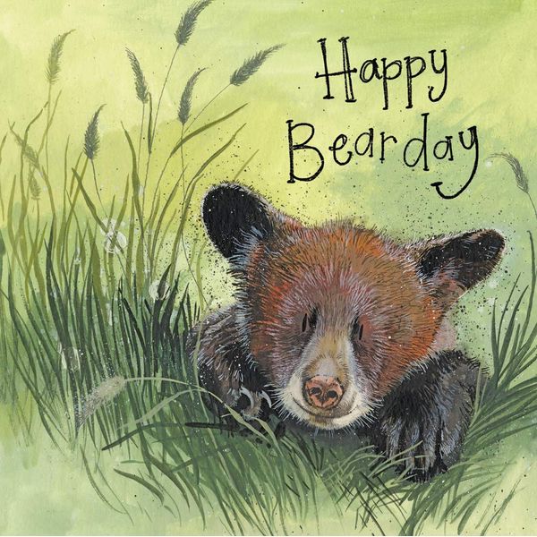 ALEX CLARK Happy Bearday Birthday Card
