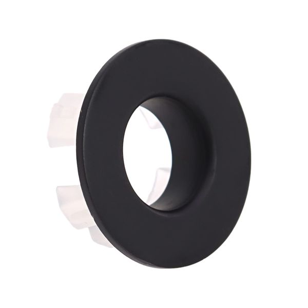 Black Brass Basin Sink Overflow Cover Insert Hole Trim Cap Ring Kitchen Sink Decoration Spare Hole Insert Replacement