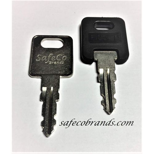 SafeCo Brands FIC RV Motorhome Trailer 2 Keys Cut to Your Key Number from CW418 to CW434 2 Working Keys Travel Trailer Motor Home Toy Hauler 2-Keys (CW433)