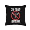 Break The Dengue Chain Mosquito Control Dengue Awareness Throw Pillow