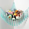 Macrame Boho Teddy Bear Hammock - Soft Toy Net Storage For Kids Room